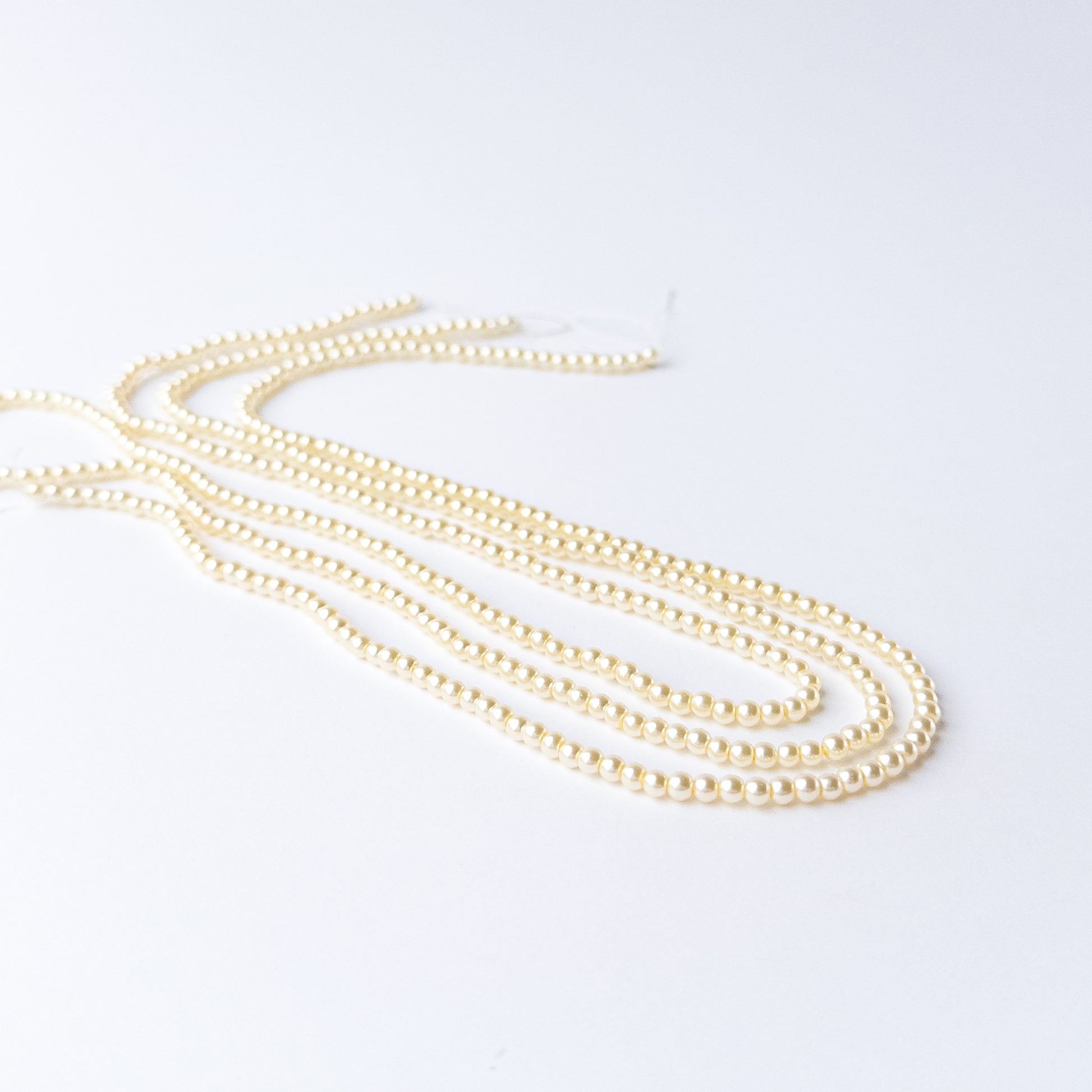 Authentic Shell Pearl stone beads in smooth round cut, ideal for handmade jewellery components.