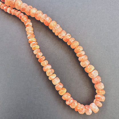 Handmade jewellery components featuring 4.5-7mm Sunstone stone beads.