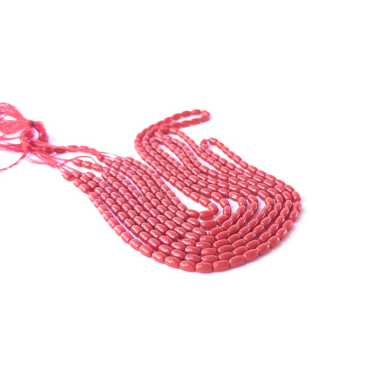 Genuine Taiwan Coral stone beads showcasing soft colour, smooth finish and high‑quality handmade jewellery components.