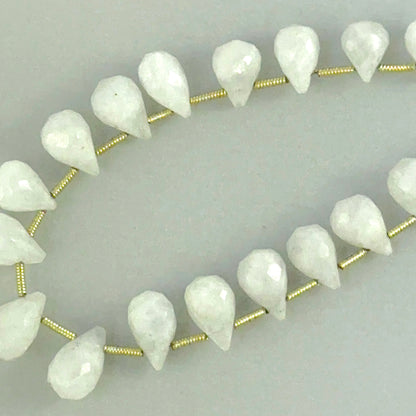 Hand‑selected Moonstone gemstone beads with crisp faceting and subtle rainbow sheen.