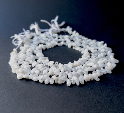 White Rainbow | Smooth Nugget | 5.5-10mm Bead Size | 31cm Strand Length