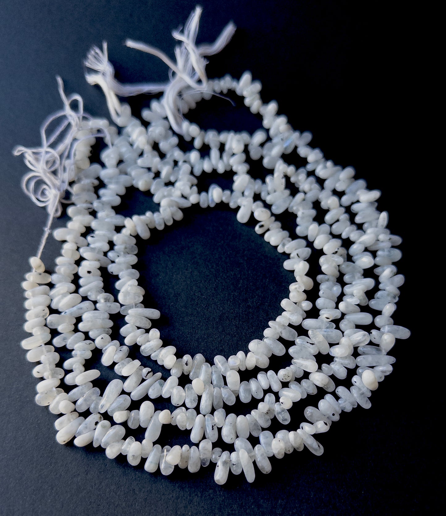 White Rainbow | Smooth Nugget | 5.5-10mm Bead Size | 31cm Strand Length