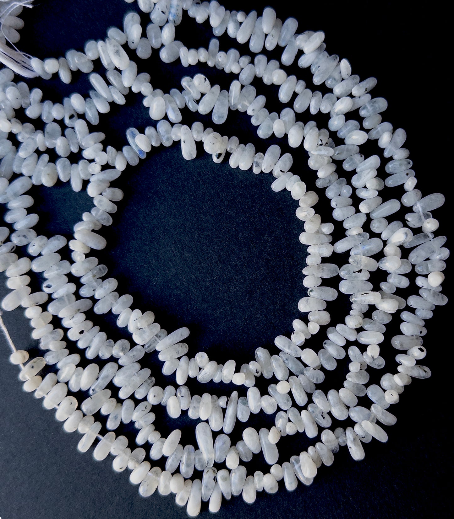 White Rainbow | Smooth Nugget | 5.5-10mm Bead Size | 31cm Strand Length