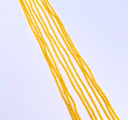 Handmade jewellery components featuring Yellow Quartz faceted rondelle beads.